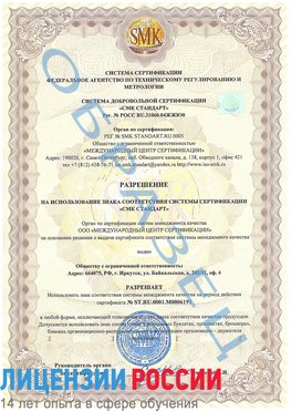 Образец разрешение Волгоград Сертификат ISO 50001